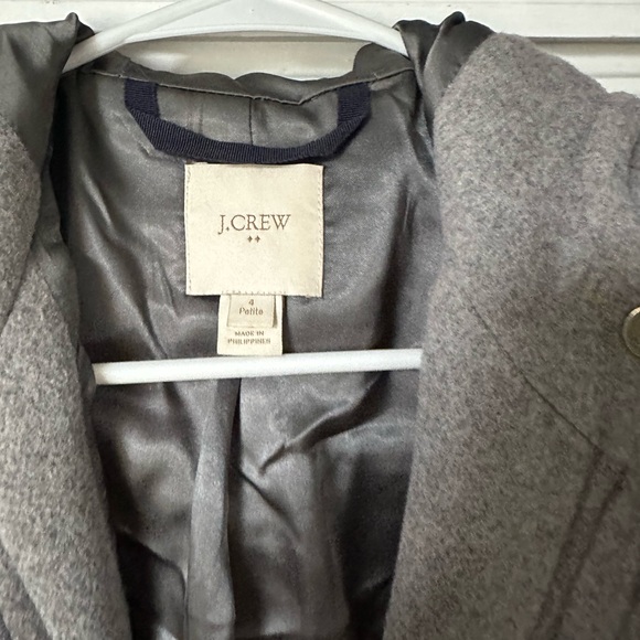 J. Crew Gray Utility Jacket with Hood - Picture 3 of 4